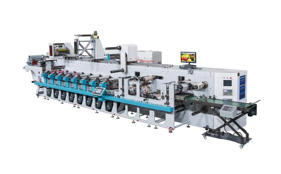 HRYC330标签印刷机 多功能机组式窄幅柔板标签印刷机